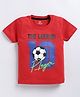FUN A2Z Cotton Sinker Half Sleeves The Legend Text Printed Tee - Maroon