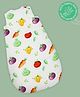 A Toddler Thing 100% Organic Muslin Cotton Aloe Vera Sleep Bag | Upto 9 months | White | Veggie Delight