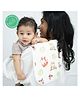 A Toddler Thing 100% Organic Muslin Cotton Aloe Vera Burp Cloth | White |  Zooland