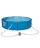 Bestway Steel Pro Max Family Swimming Pool Above Ground Pool Set with Filter Pump | Inflatable Swimming Pool For Family and Friends