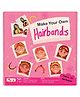 CocoMoco Kids Make Your Own Hairbands DIY Art and Craft Kit for Girls, Make 10 Hair bands Activity Kit for Girls - Multicolour