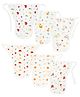 Zizuka Muslin Cotton Reusable Double Layer Newborn Baby Nappy, Langot -Multicolor Pack of 6- Size 0-3 Months