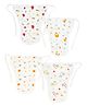 Zizuka 100% Muslin Cotton Washable Newborn Baby Nappy, Langot- Multicolor Pack of 4 -Size 3-6 Months