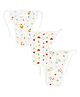 Zizuka Double Layer  Muslin Cotton Newborn Baby Nappy, Langot -Multicolor Pack of 3, Size 3-6 Months