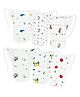 Zizuka Muslin Soft Cotton Reusable Newborn Baby Langot, Nappy -Multicolor - Pack of 6, 0-3 Months