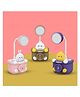 YAMAMA Study Lamp For Kids Cute Animal Design Rechargeable Desk Table Lamp 3 In 1 Study Desk LED Lamp With Pencil Sharpener And Pen Holder - (Pack of 1 - Design And Color May Vary)