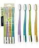 YAMAMA Toothbrush For Kids Fine And Dense Soft Tooth Brush Super Soft Bristles For Sensitive Teeth, Manual Toothbrush For Kids And Adults, Tooth Brush For Adults Tender Oral Care Toothbrush  (Pack of 4  Multicolor)