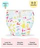 SuperBottoms Newborn UNO Premium Cloth Diaper with Absorbent Insert (0 to 3M) - White Warli