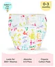 SuperBottoms Newborn UNO Premium Cloth Diaper with Absorbent Insert (0 to 3M) - White Warli