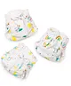SuperBottoms First Love Premium DryFeel Langot for 0-9M Babies | 100% Cotton Padding | Muslin | Pack of 3 | 0-5kg | Size S