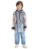 CITIZEN PVC Mickey Mouse Featuring Full Sleeves Character Silhouette & Alphabets Printed Raincoat - Transparent
