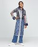 CITIZEN Disney Full Sleeves Snow Flakes Printed Hooded Raincoat - Transparent