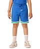 Plan B Cotton Solid Shorts - Blue
