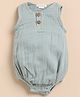 Cot & Candy Muslin Sleeveless Solid Onesie - Moss Green