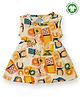 The Boo Boo Club 100% Cotton Muslin Sleeveless Butterflies Printed Dress - Off White