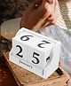 Babymoon Wooden Timeline Milestone Calendar Block Baby Photoshoot Props-White