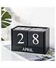 Babymoon Wooden Timeline Milestone Calendar Block Baby Photoshoot Props-Black