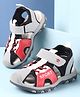 Cute Walk by Babyhug Velcro Closure Sandals With Sport Print - Red