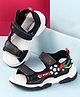 Cute Walk by Babyhug Sandals with Velcro Closure & 3D Applique - Black