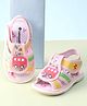 Cute Walk by Babyhug Velcro Closure Sandals with Bus Applique - Pink