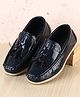 Pine Kids Slip On Textured Loafers - Navy Blue