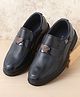 Pine Kids Solid Coloured Formal & Party Wear Shoes - Navy Blue