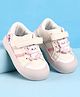 Babyoye Velcro Closure Casual Shoes with Panda Applique - White