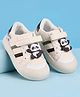 Babyoye Velcro Closure Casual Shoes with Panda Applique - Brown