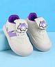 Babyoye Velcro Closure Casual Shoes with Puppy Applique - Purple