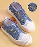 Cute Walk by Babyhug Lace Up Casual Shoes with Dino Print - Blue