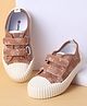Cute Walk by Babyhug Velcro Closure Shoes with Dino Print - Brown