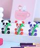 Paper Moon 3D Designer Cute Mini Panda Shape Pencil Erasers Rubber for Kids School Stationery Set of 3 - Color May Vary
