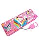 Paper Moon Multipurpose Magnetic Pencil Box With Led Lamp Light & 2 Side Compartment For Girls For School, 1pc - Print May Vary