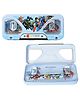 Paper Moon Multipurpose Cartoon Printed Metal Pencil Box With Pencil, Eraser, Sharpener and Scale For Boys School Stationery Set, 1pc - Print May Vary