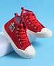 Pine Kids Lace Up Casual Shoes - Red & White