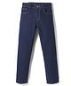 Pine Kids Denim Woven Full Length Solid Colour Jeans - Navy Blue