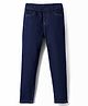 Pine Kids Denim Ankle Length Solid Colour Jeggings - Navy Blue