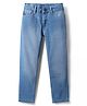 Pine Kids Denim Woven Full Length Washed Jeans - Light Blue