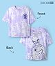 Pine Kids Marvel Single Jersey Knit Half Sleeves T-Shirt With Front & Back Spider-Man Graphics & Tie & Dye Detailing - Purple