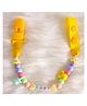 FunBlast Nipples Holder Baby Beads Chain Pacifier Clip for Newborn  Yellow