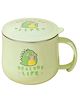 FunBlast Dinosaur Design Milk Mug with Lid for Kids  280 ml Green