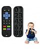 FunBlast Remote Shaped Silicone Teether Toy for Babies  Pack of 1 Black