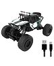Electrobotic Off-Roader 4x4 RC Car | True 4-Wheel Drive | High-Speed Monster Truck with Bright Headlights | 1-Hour Playtime | Type-C Rechargeable | Remote Control Car for Kids & Adults | Blue