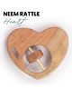 OPA Toys Natural Wooden Neem Rattle Heart  is a safe, eco-friendly toy designed to entertain and soothe babies aged 3-24 months.