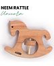 OpaToys Natural Wooden Neem Rattle Unicorn For 0 to 24 Months Babies (1 Piece)