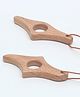 Opatoys Wooden Page Holder Combo Set, Reading Aid for Parents & Couples- Book Lovers Gift Bookworm Bookmark- Neem Wood (2 pieces)