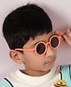 DukieKooky Solid Polarized 100% UV Protected Round Sunglasses - Orange