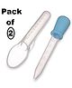 Inpout BPA Free Medicine Dispenser and Spoon Pack of 2