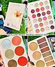 Favon Professional 3 Pages Makeup Book 24 Eyeshadows 3 Highlighter 3 Blushers 9 Concealer & Brows Powder