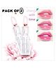 Favon Professional Pack of 2  Waterproof Flower Jelly Lipsticks - 3.5 g